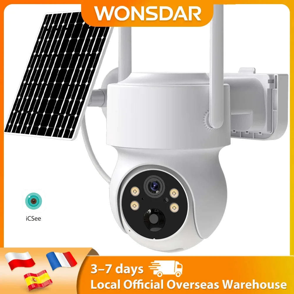 WONSDAR Solar WiFi PTZ Outdoor Security Camera-4MP NO Card / Poland
