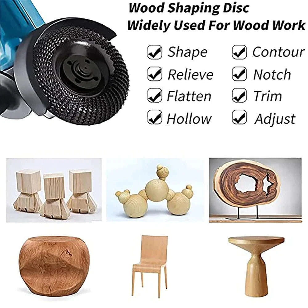 Wood Carving Disc Grinder Wheel for Precise Wood Shaping-Default Title