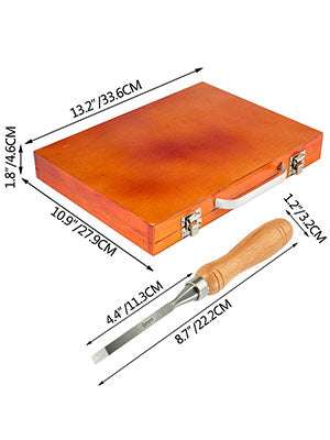 Wood Turning Chisel Set for Lathe Carving and Carpentry-12 PCS / GERMANY