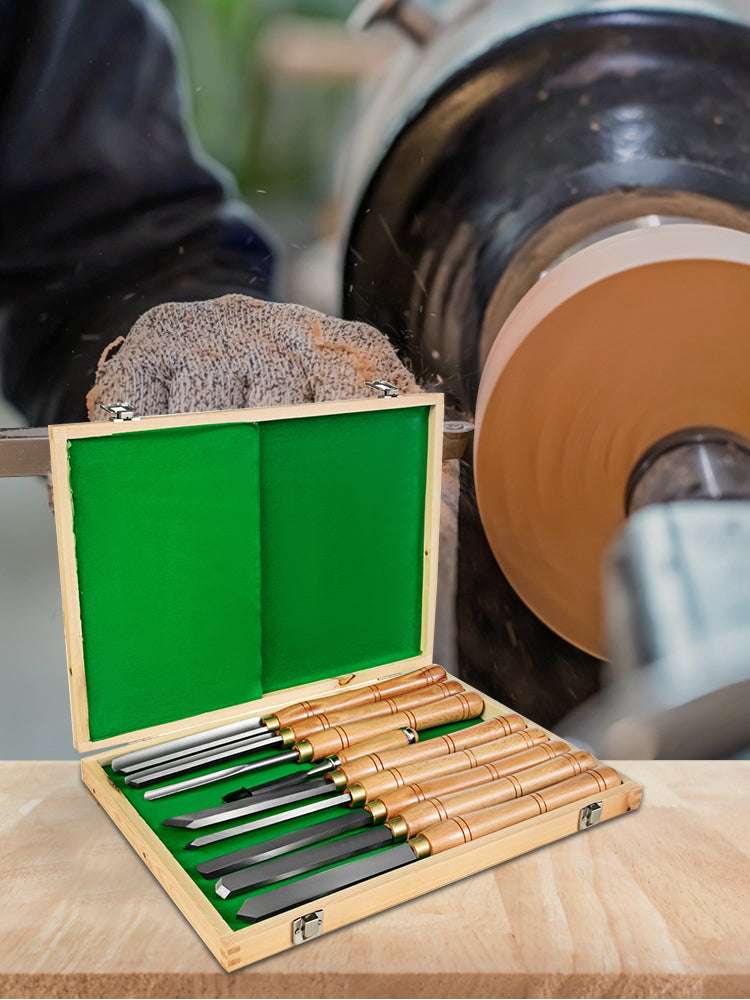 Wood Turning Chisel Set for Lathe Carving and Carpentry-12 PCS / GERMANY