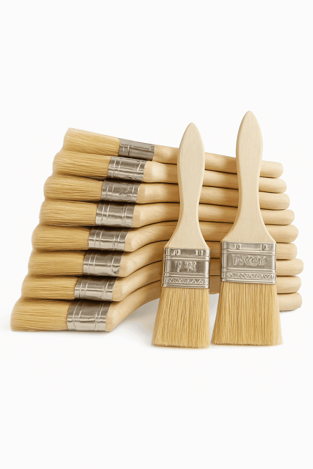 Wooden Paint Brush Set for Smooth, Even Painting-6inch / 5Pcs