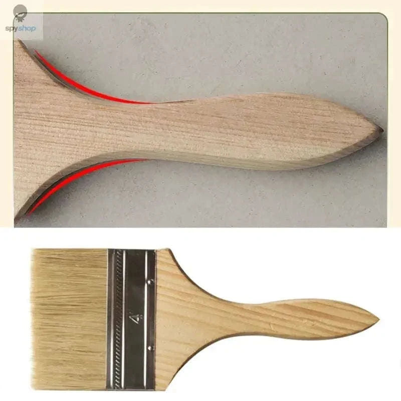 Wooden Paint Brush Set – Smooth Finishing, Comfortable Grip, Multi‑Size Kit-6inch / 5Pcs