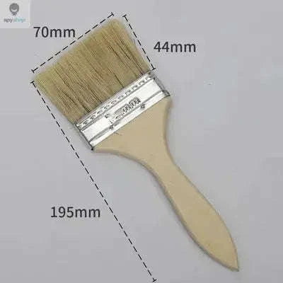 Wooden Paint Brush Set – Smooth Finishing, Comfortable Grip, Multi‑Size Kit-6inch / 5Pcs