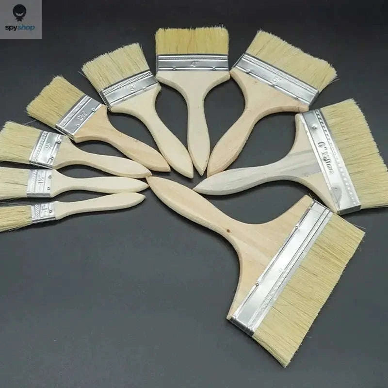 Wooden Paint Brush Set – Smooth Finishing, Comfortable Grip, Multi‑Size Kit-6inch / 5Pcs