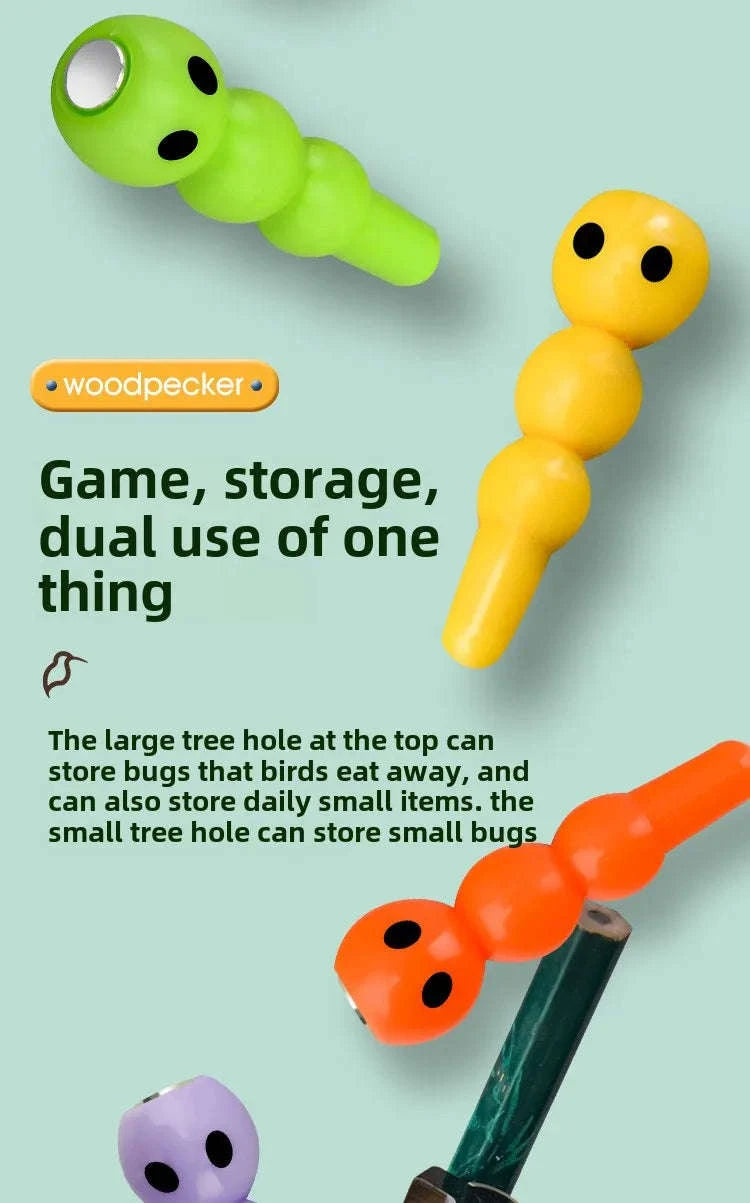 Woodpecker Magnetic Insect Fishing Game-A suit