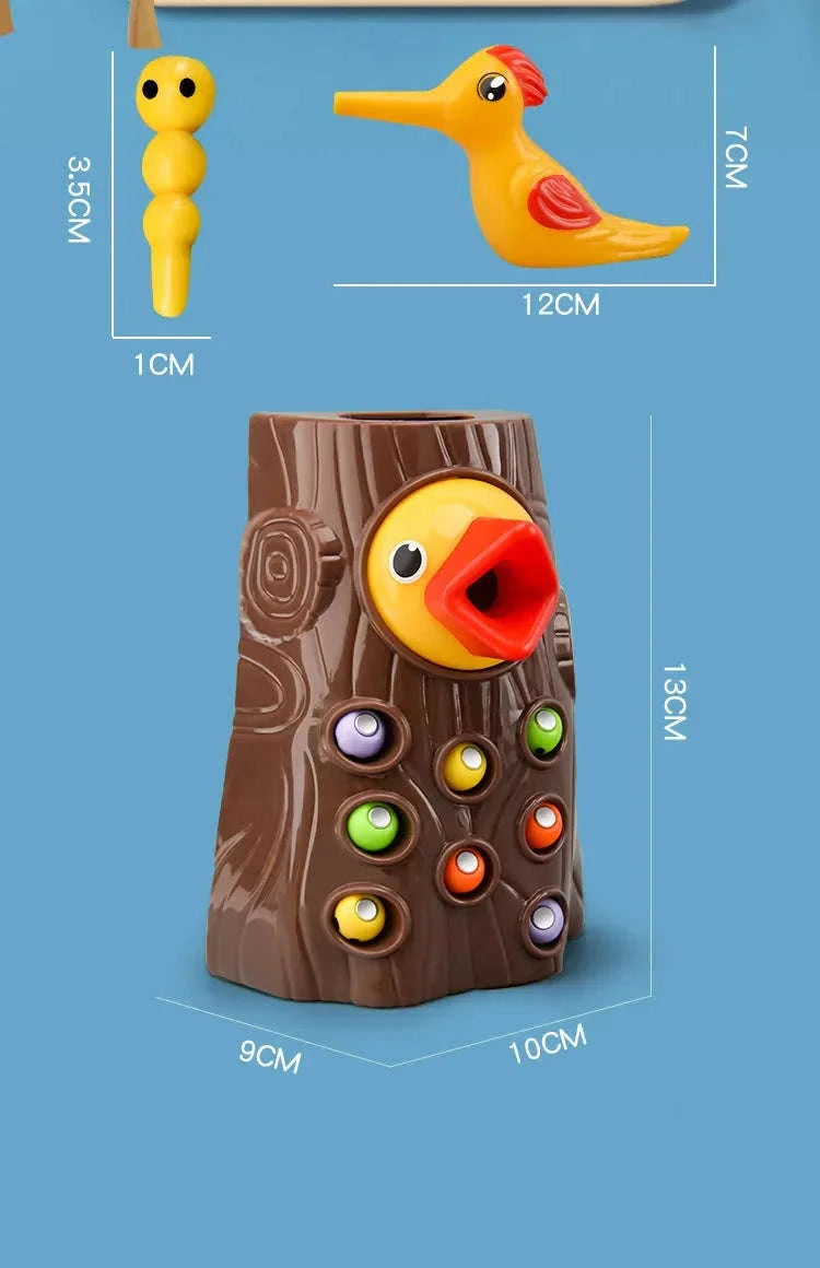 Woodpecker Magnetic Insect Fishing Game-A suit