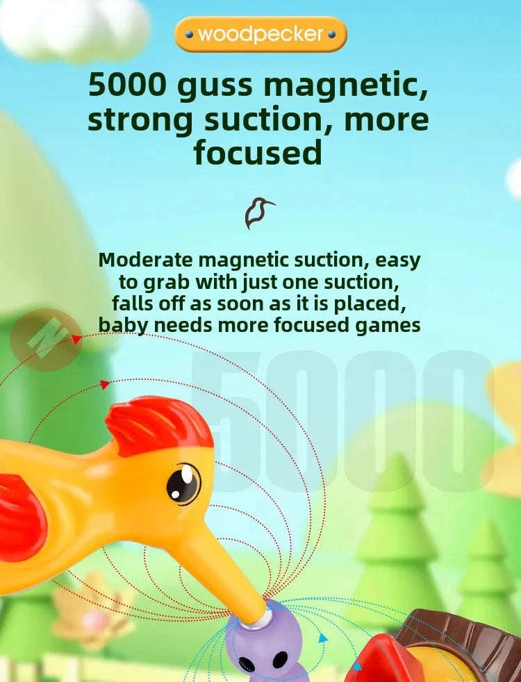 Woodpecker Magnetic Insect Fishing Game-A suit