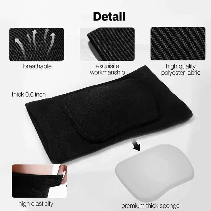 WorthWhile EVA Knee Pads for Volleyball, Yoga & Fitness-S / Black