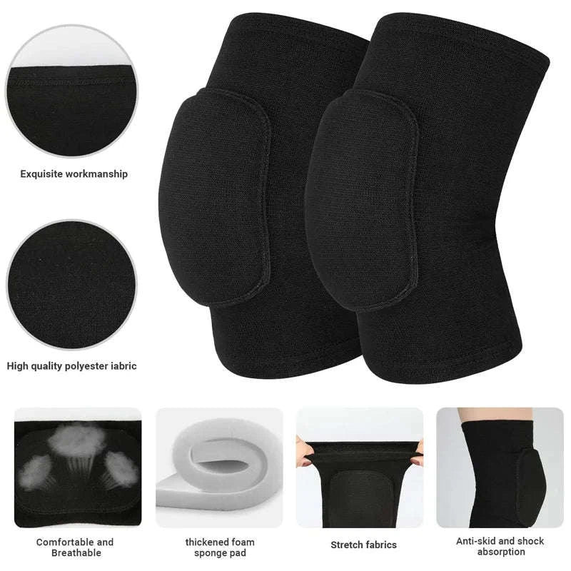 WorthWhile EVA Knee Pads for Volleyball, Yoga & Fitness-S / Black