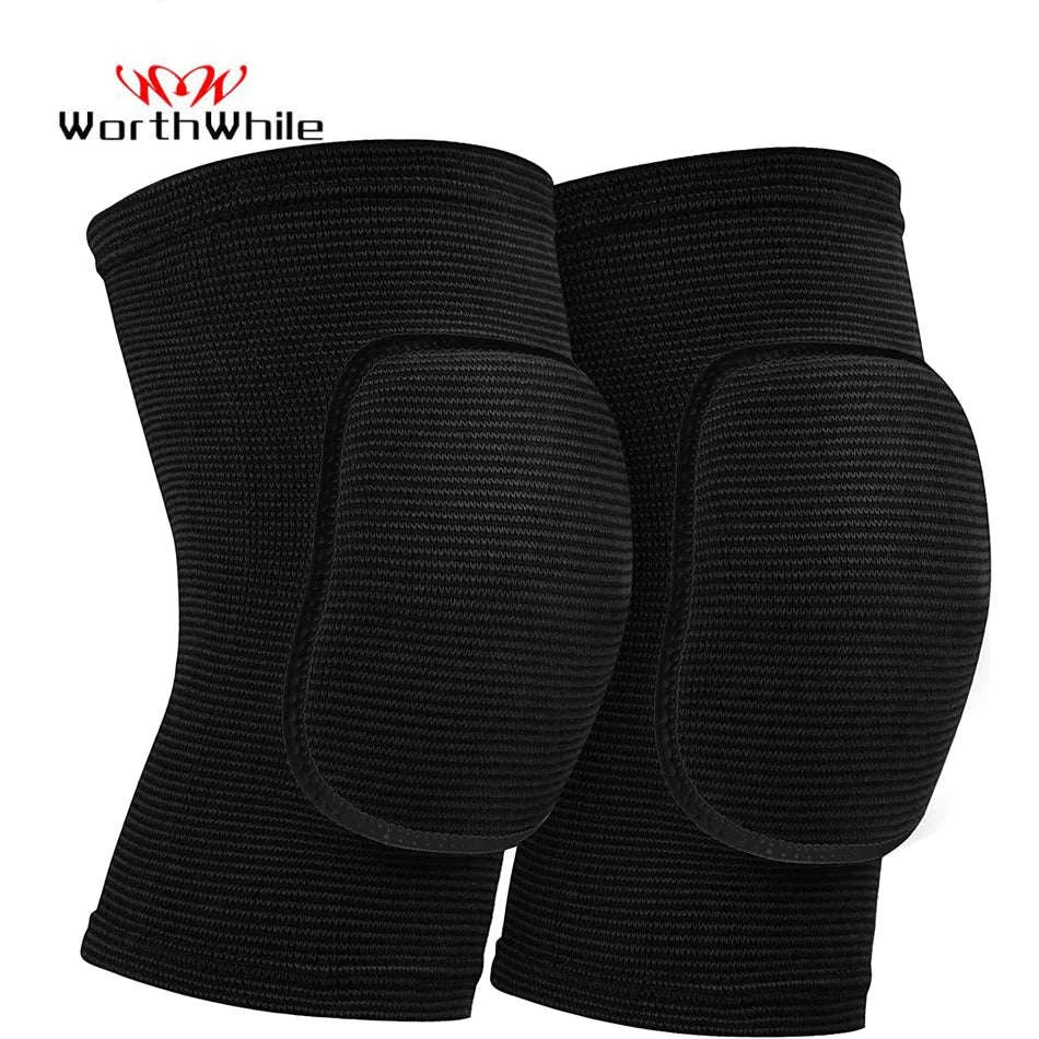 WorthWhile EVA Knee Pads for Volleyball, Yoga & Fitness-S / Black
