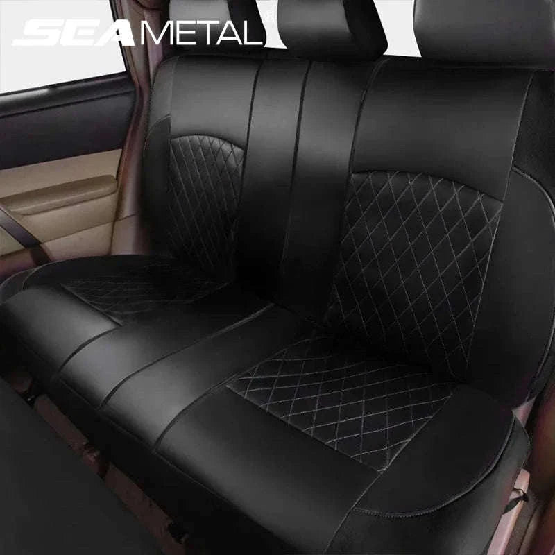 Wrapped Full Surround Car Seat Cover-1 pc black rear