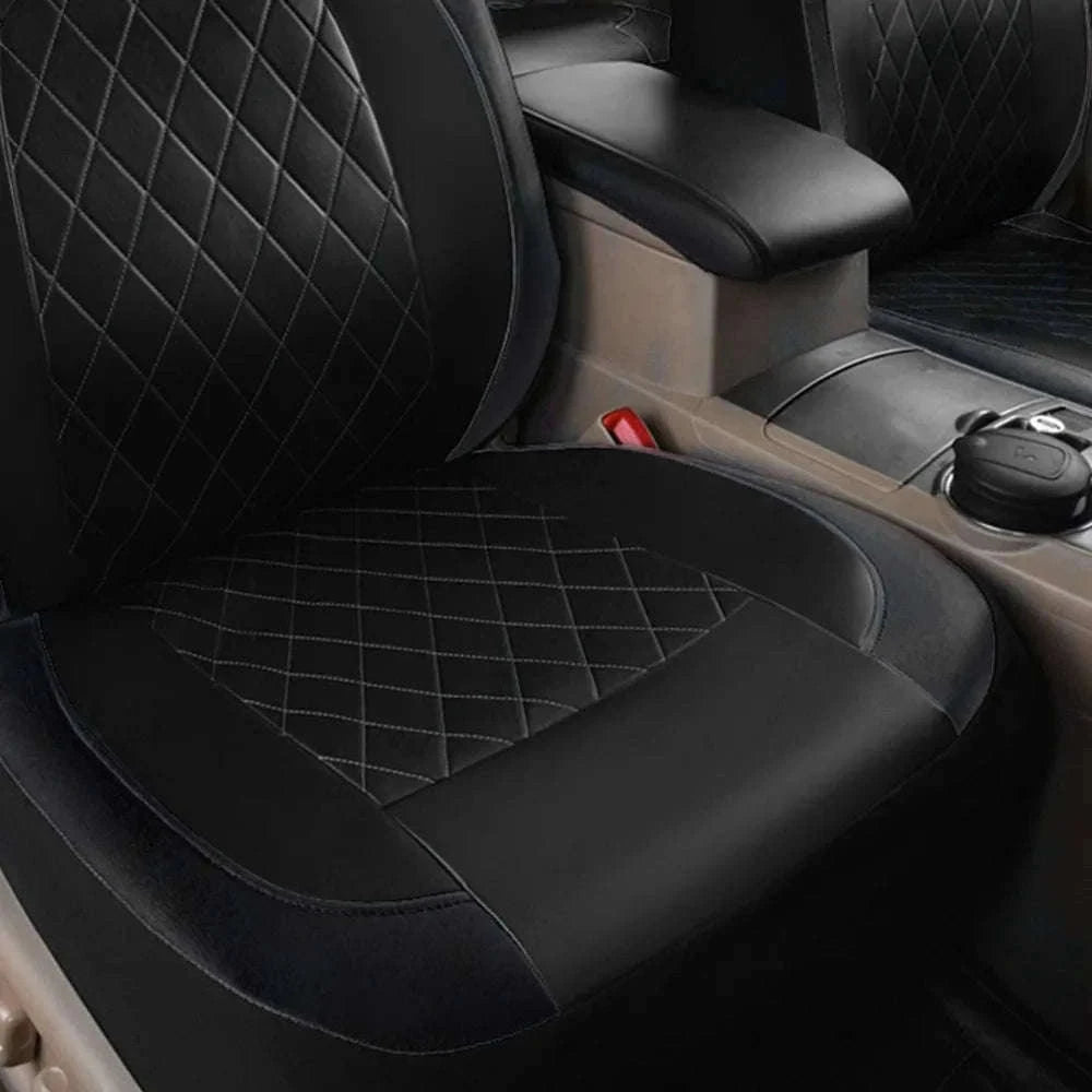Wrapped Full Surround Car Seat Cover-1 pc black rear