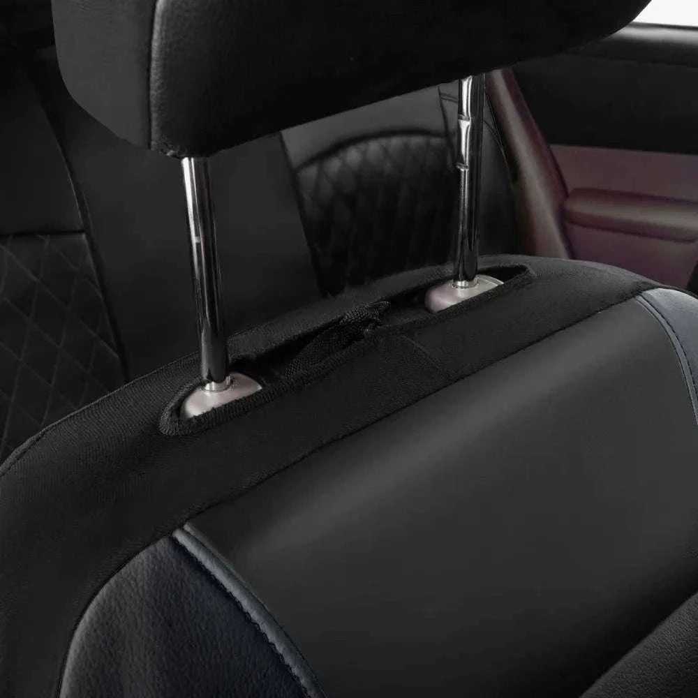 Wrapped Full Surround Car Seat Cover-1 pc black rear