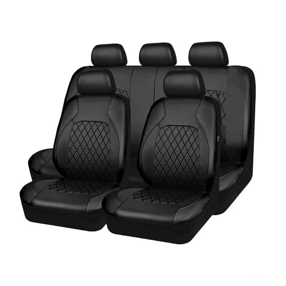 Wrapped Full Surround Car Seat Cover-1 pc black rear