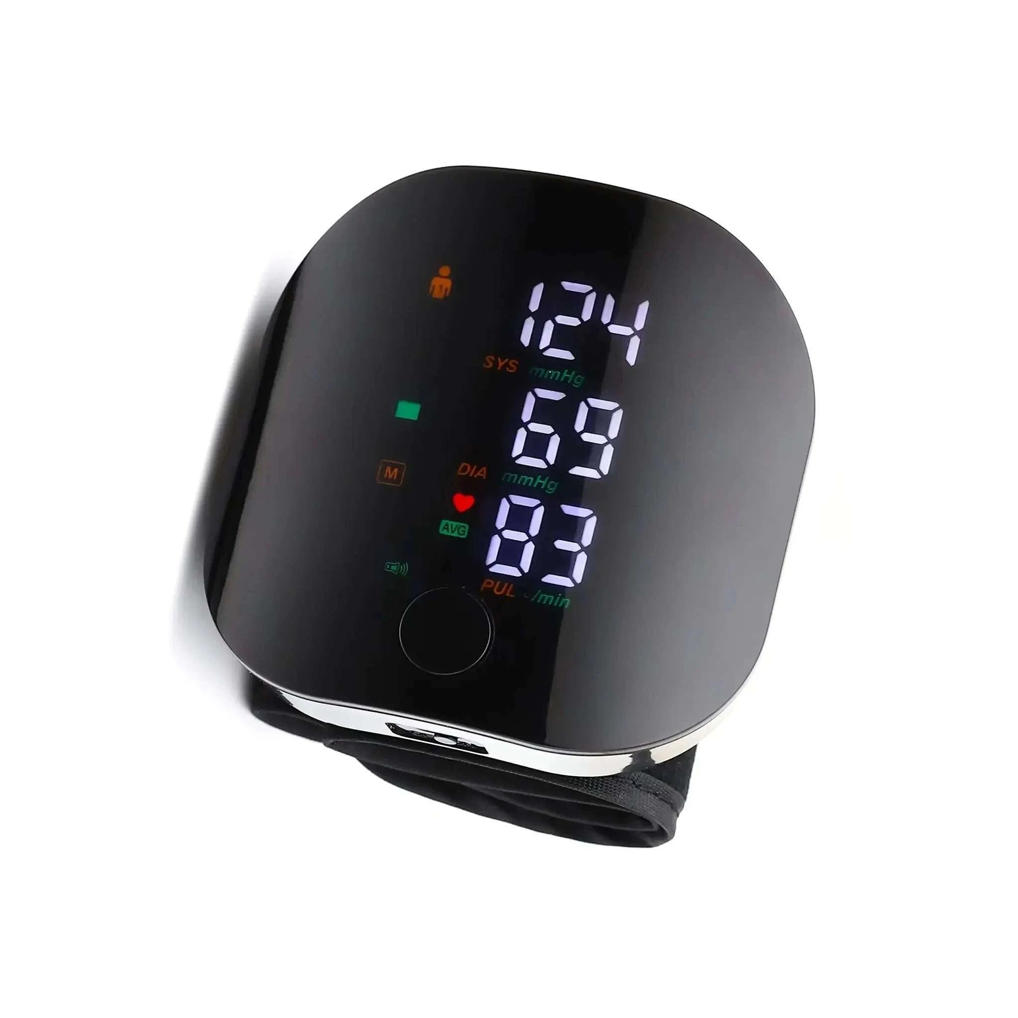 Wrist Blood Pressure Monitor with LED Display and Voice Prompt-Russian Voice