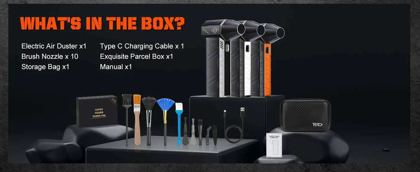 X3Pro Handheld Mini Turbo Jet Fan-X3PRO - Orange / CHINA