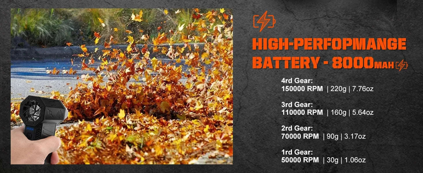 X3Pro Handheld Mini Turbo Jet Fan-X3PRO - Orange / CHINA