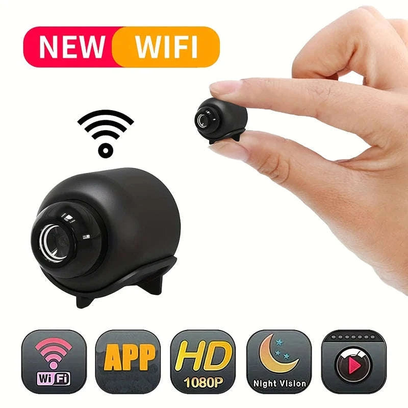 X5 Mini Camera with 1080P Night Vision and Motion Detection-Black