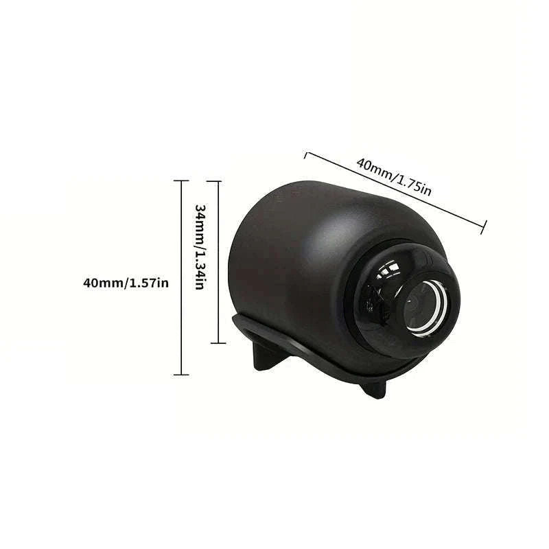 X5 Mini Camera with 1080P Night Vision and Motion Detection-Black