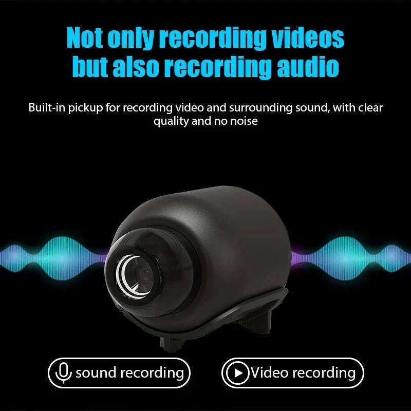 X5 Mini Camera with 1080P Night Vision and Motion Detection-Black