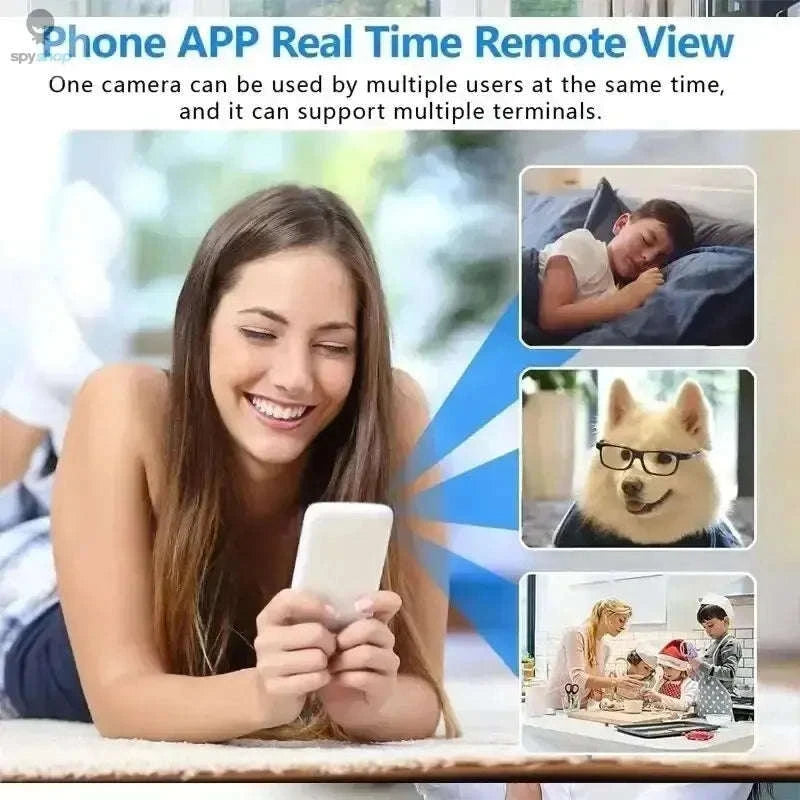 X5 Wireless Mini Camera – Discreet 1080P Security with Night Vision-1080P Black