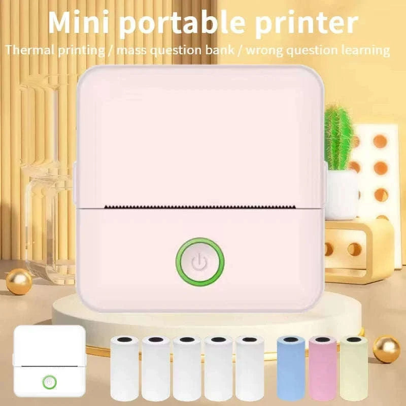 X6 Mini Thermal Printer for Labels, Notes & Photos-White-set 1