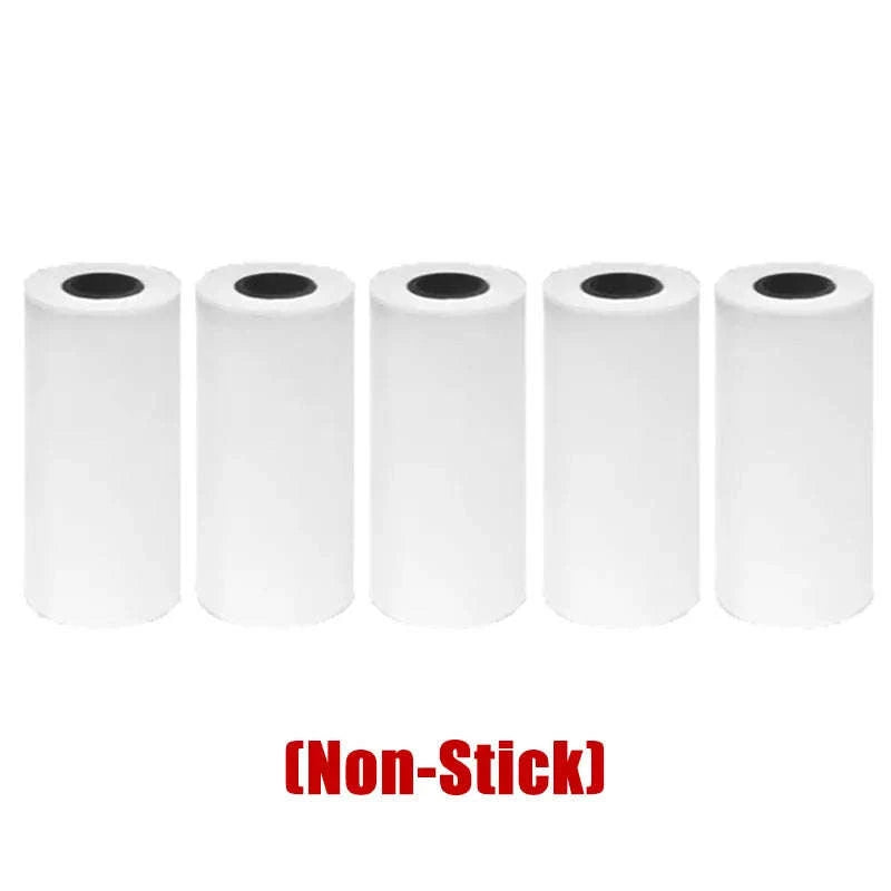 X6 Mini Thermal Printer for Portable Inkless Label & Photo Printing-Pink-set 5