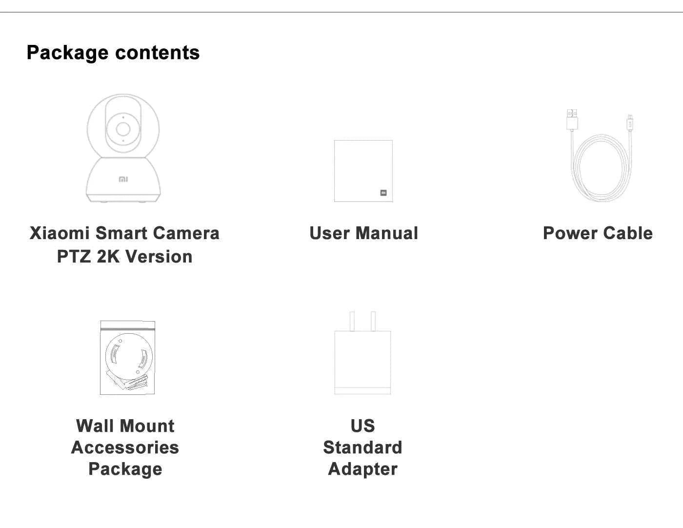 Xiaomi 2K Indoor Smart Camera 360° WiFi Baby Monitor Security Cam-Add AU Adapter