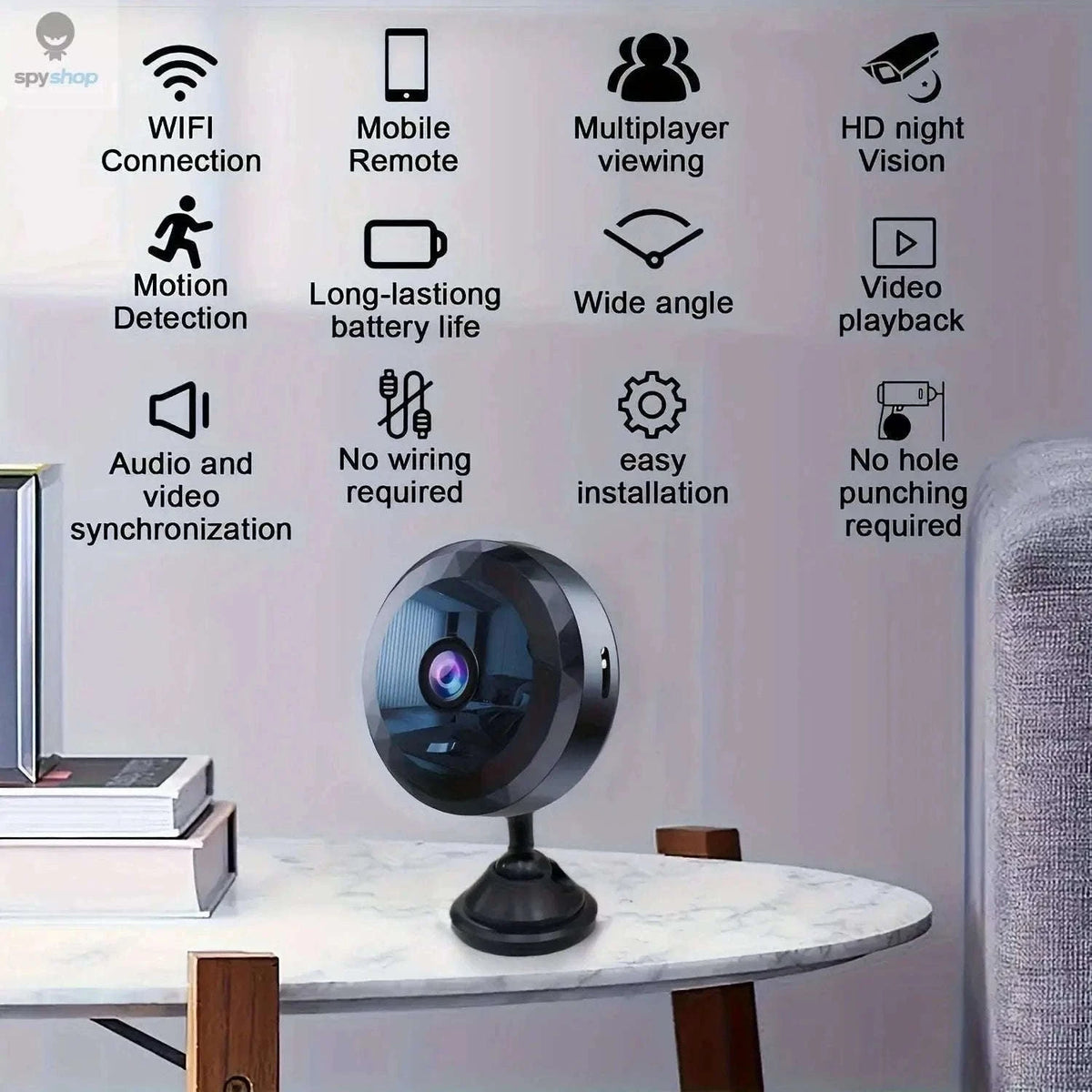 Xiaomi A11 Mini Wireless Security Camera with Magnetic Mount-Camera and 64GB