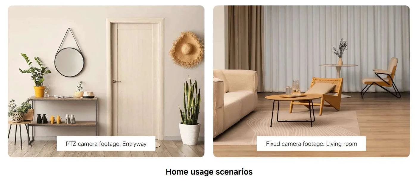 Xiaomi C300 Dual Lens Smart Camera 360° AI WiFi 6 Home Security-Add UK Adapter