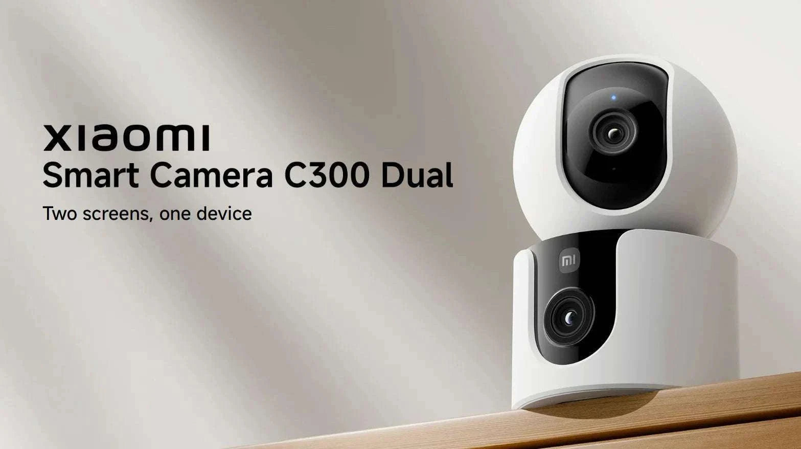 Xiaomi C300 Dual Lens Smart Camera 360° AI WiFi 6 Home Security-Add UK Adapter