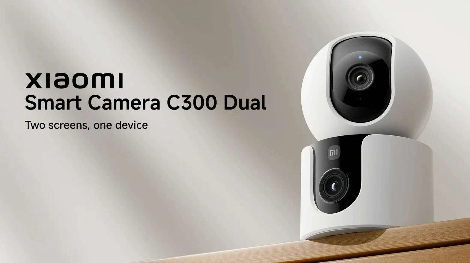 Xiaomi C300 Dual Lens Smart Camera 360° AI WiFi 6 Home Security-Add UK Adapter