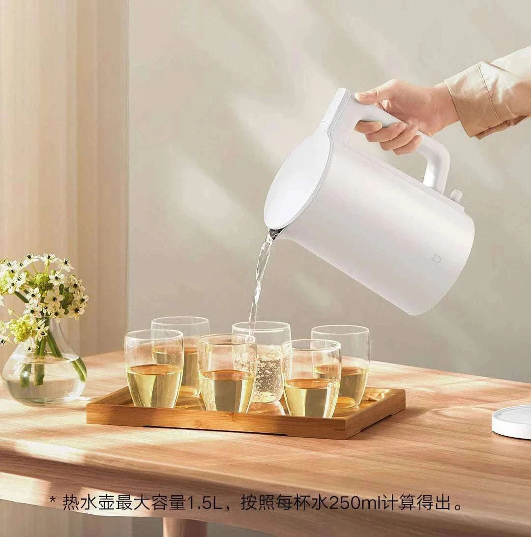 Xiaomi Electric Kettle 1.5L 1500W Fast Boil Stainless Steel-220V white N1 / AU / China Mainland