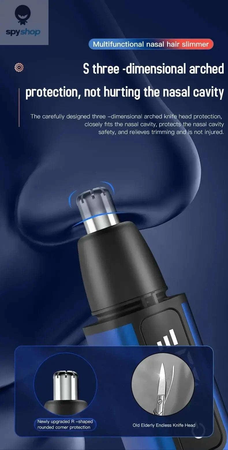 Xiaomi Electric Nose Hair Trimmer – Type‑C Rechargeable Wet/Dry Grooming-Silver