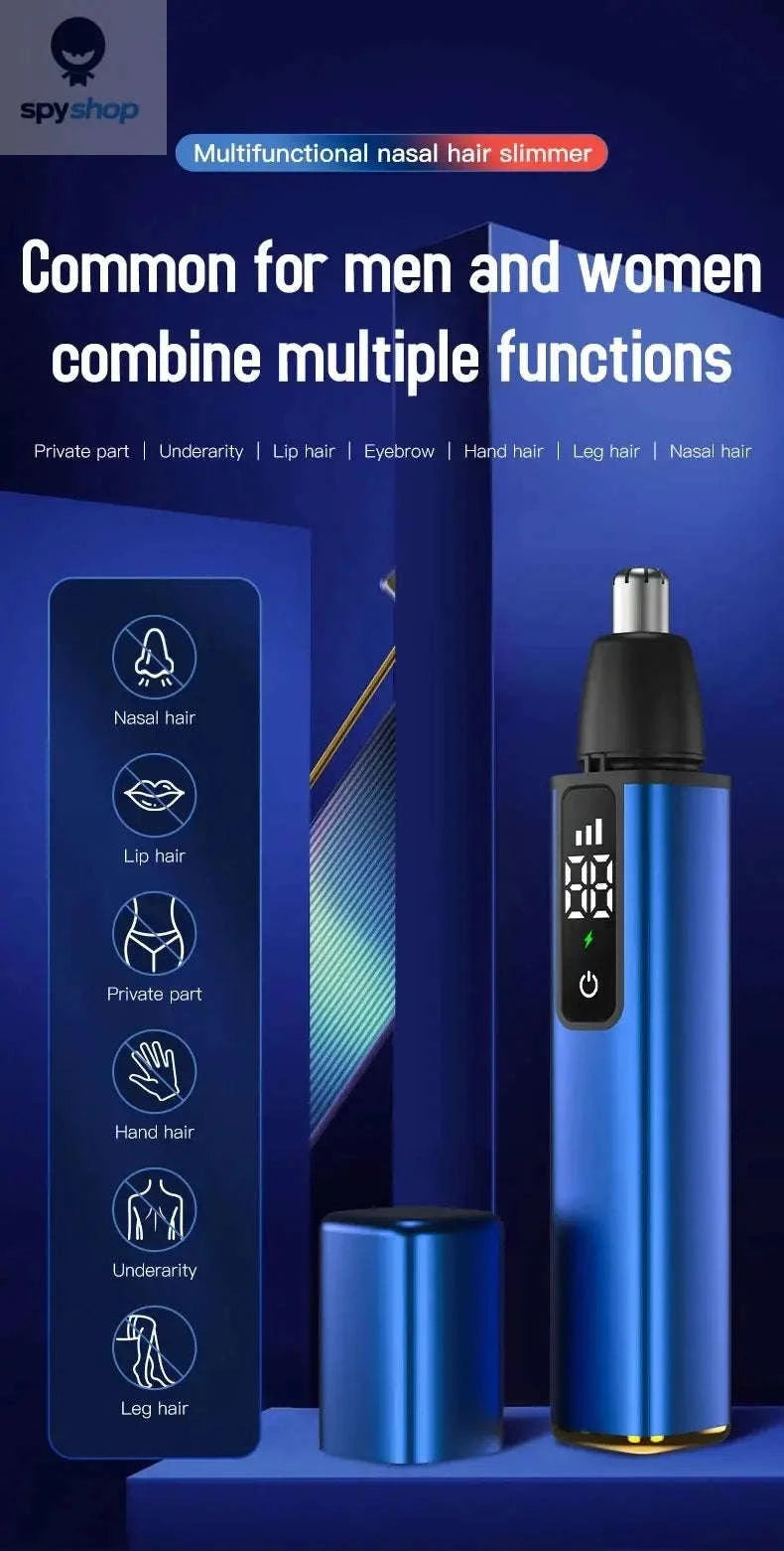 Xiaomi Electric Nose Hair Trimmer – Type‑C Rechargeable Wet/Dry Grooming-Silver