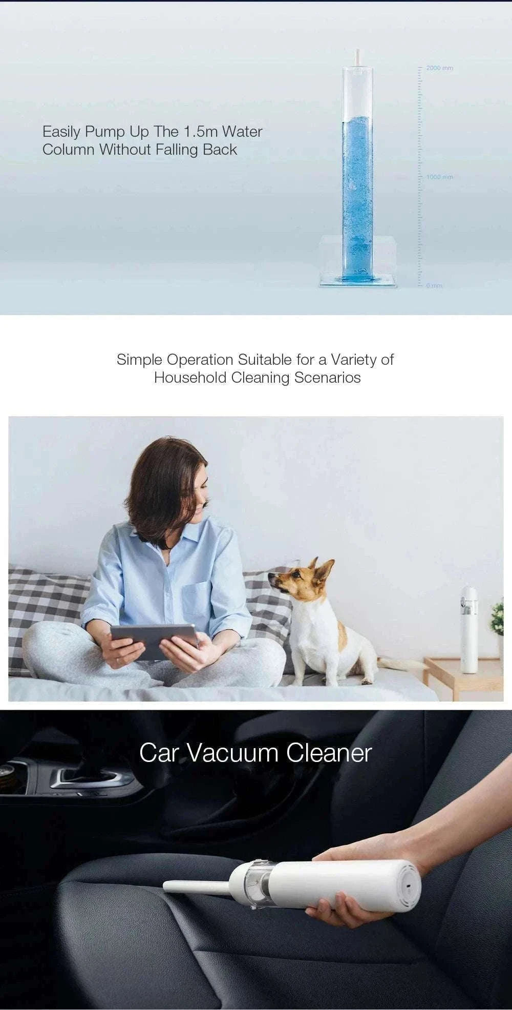 Xiaomi Handheld Vacuum Cleaner 13KPa Cordless for Home & Car-XIAOMI Vacuum Cleane