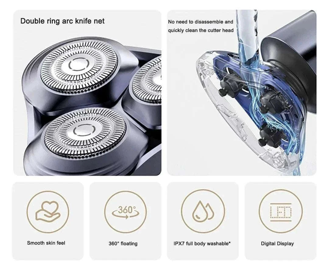 Xiaomi Mijia S302 Electric Shaver for Men 360° Floating Wet Dry-Mijia S302 / China Mainland
