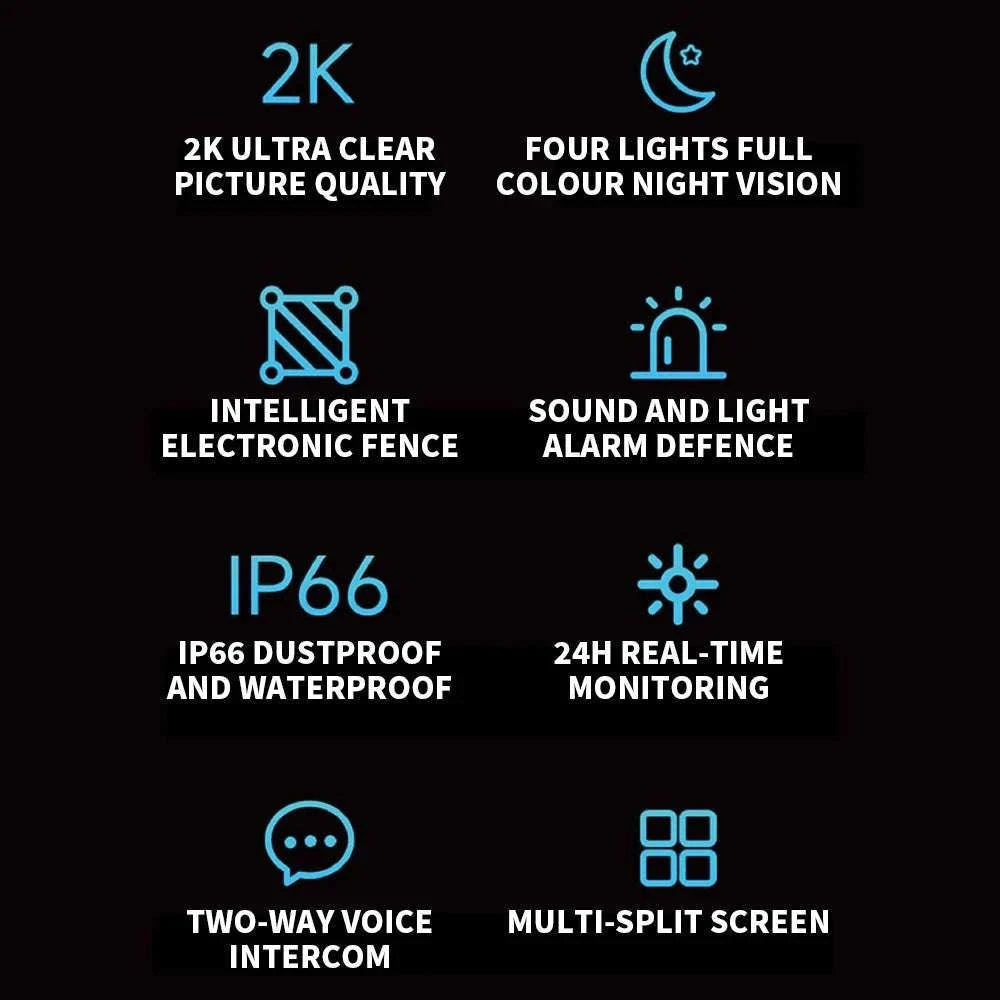 Xiaomi Outdoor Camera AW300 2K WiFi Security Cam Night Vision IP66-Chinese Version / US Plug