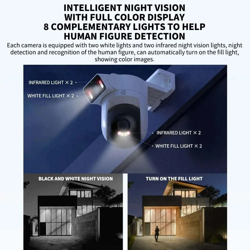 Xiaomi Outdoor Security Camera CW500 – Dual‑Lens Clarity and Smart Night Vision-US Plug