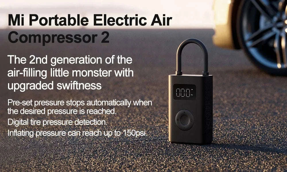 Xiaomi Portable Air Compressor 2/2D Digital Tire Inflator-Xiaomi Air Compressor 2 / spain