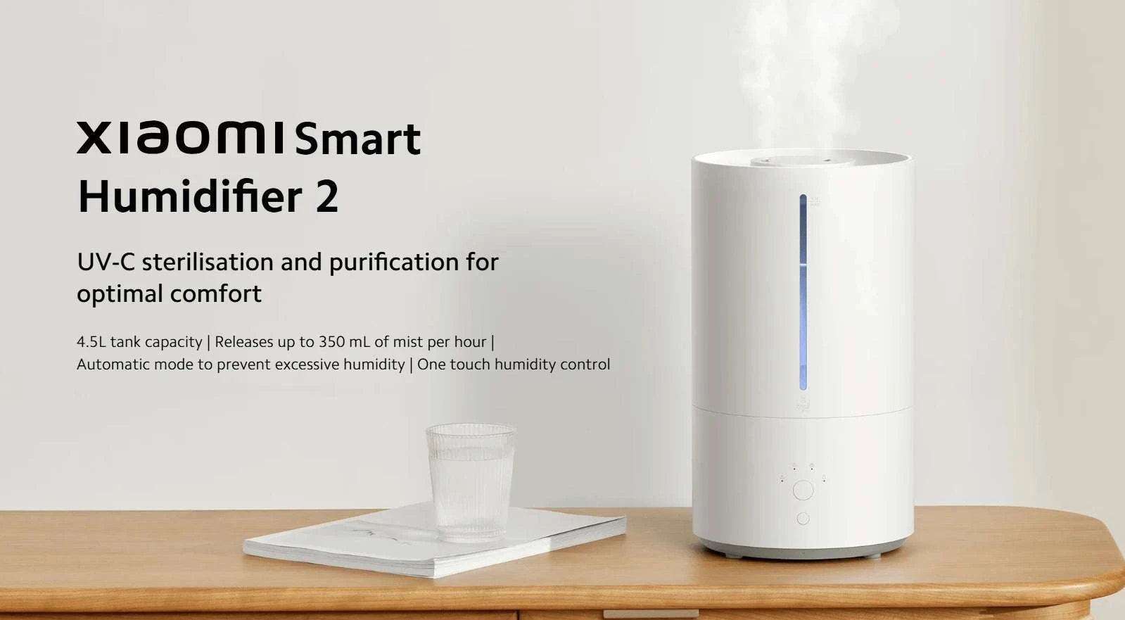 Xiaomi Smart Antibacterial Humidifier 2 4.5L UV-C Mist Control-Xiaomi Humidifier 2 / EU