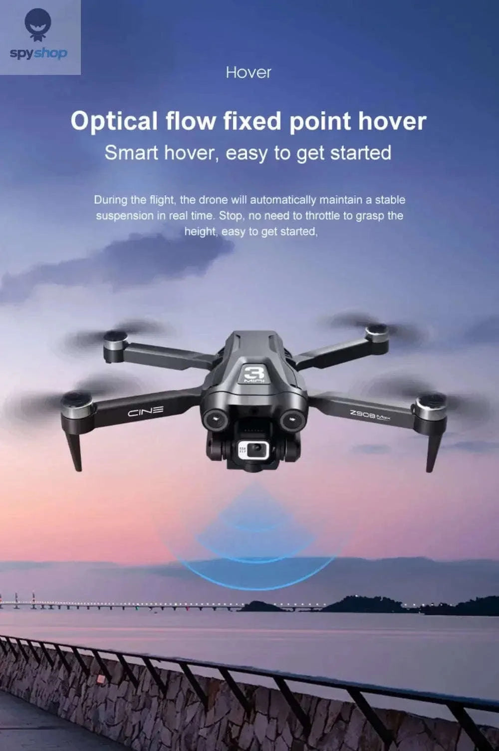 Xiaomi Z908 Pro 8K Drone ESC Professional Quadcopter-Black-4K-2S-battery1