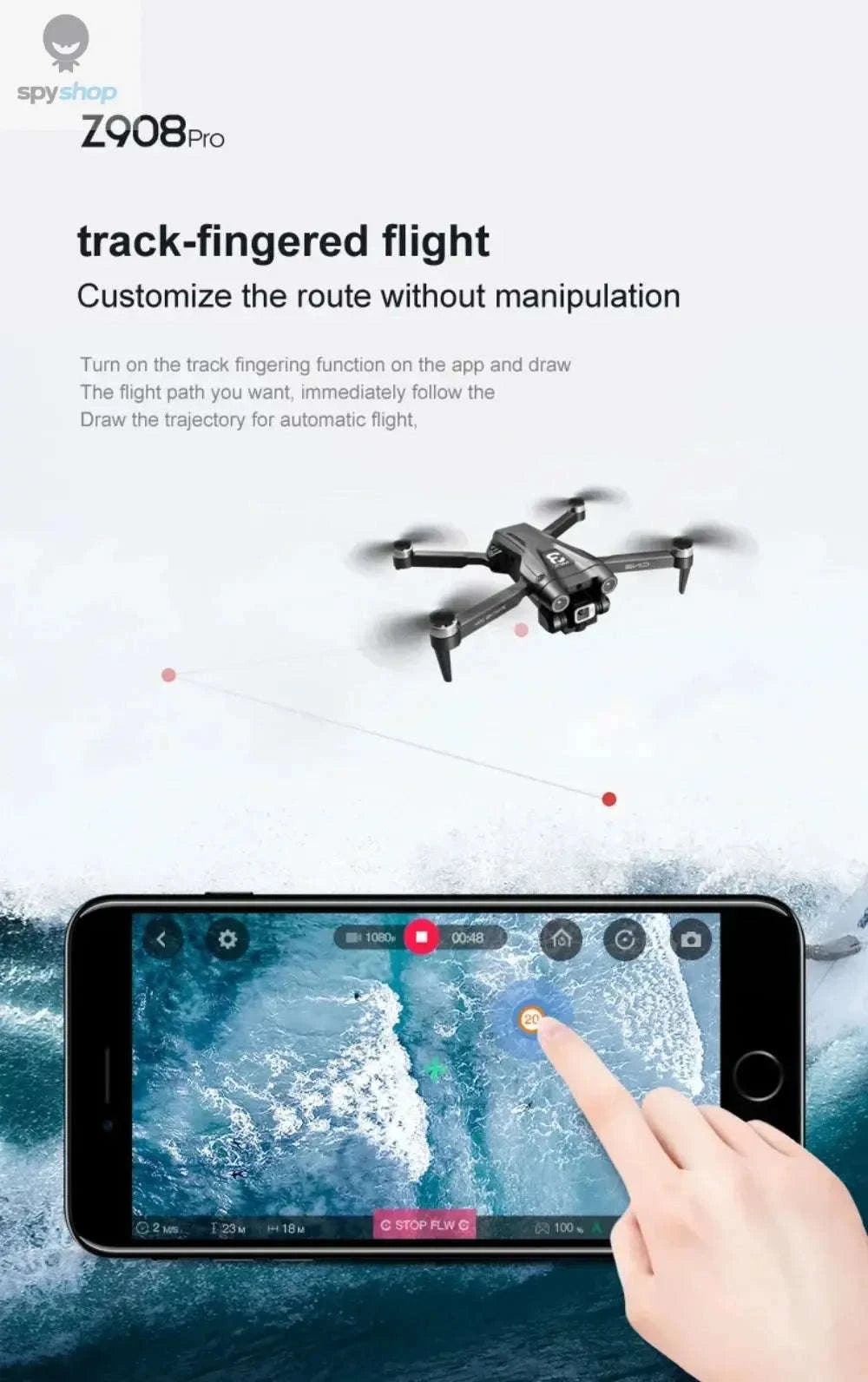 Xiaomi Z908 Pro 8K Drone ESC Professional Quadcopter-Black-4K-2S-battery1