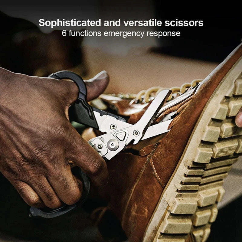 XIAOTREE Multifunction Scissors – Tactical Survival Tool-Orange