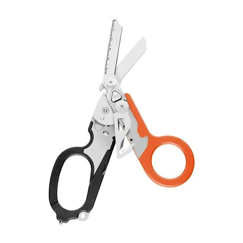XIAOTREE Multifunction Scissors – Tactical Survival Tool-Orange