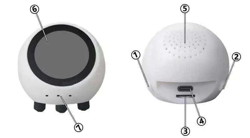 XiaoZhi AI Voice Chat Robot Ball for Home Assistant-With-Touch-With-BAT