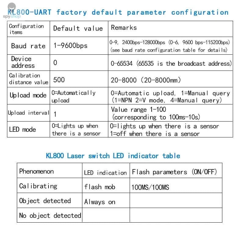 XKC-KL800 High Precision Laser Distance Sensor-XKC-KL800-UART