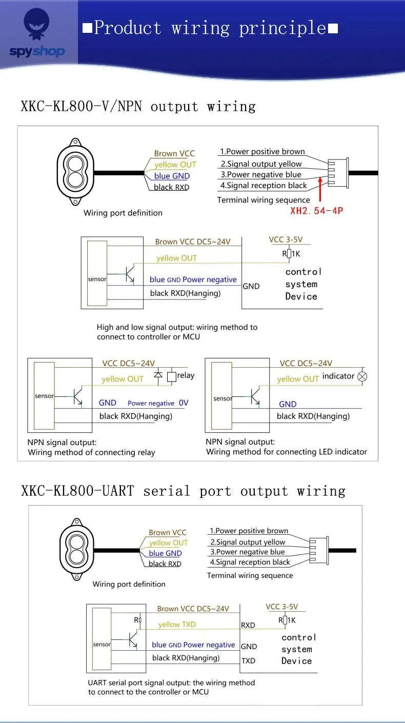 XKC-KL800 High Precision Laser Distance Sensor-XKC-KL800-UART