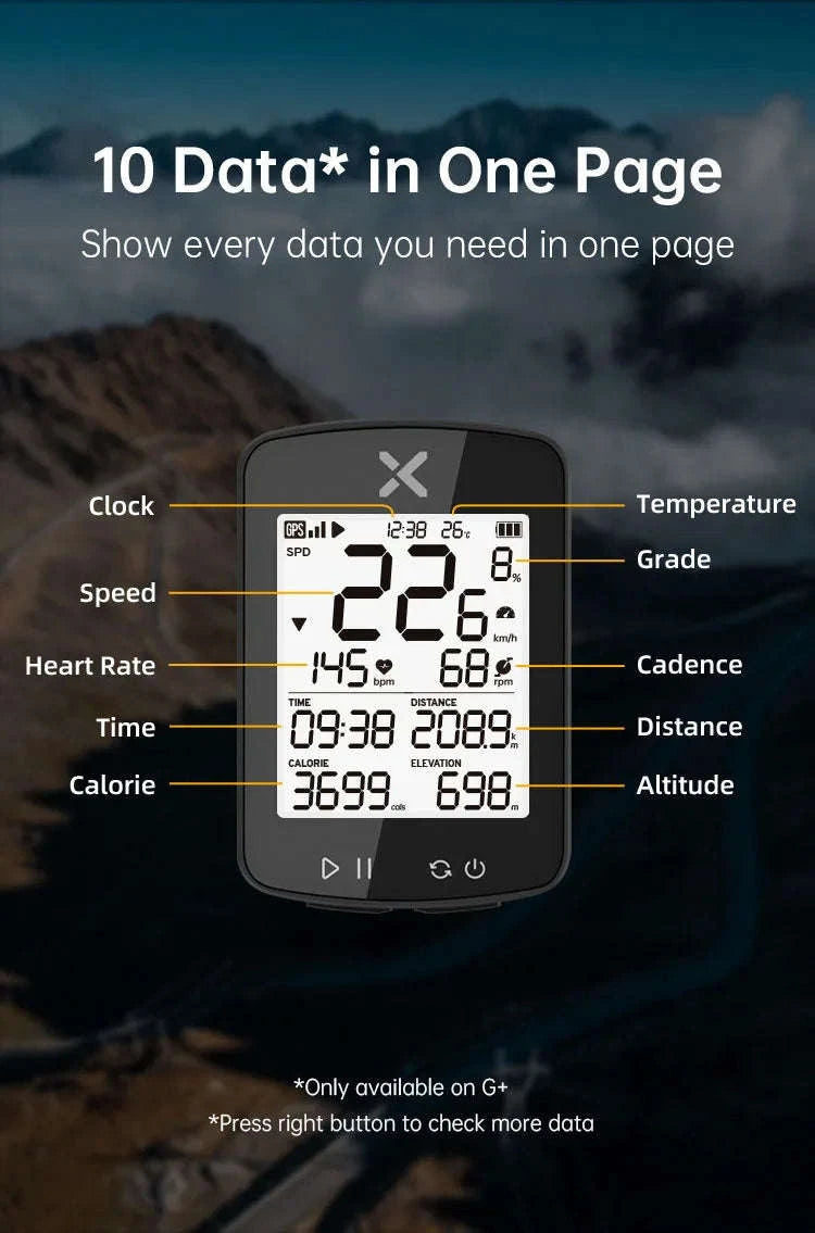 XOSS G2 GPS Cycling Computer-G2 Plus with ARENA