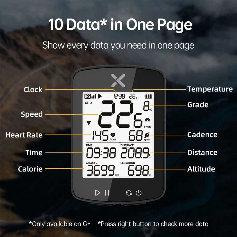 XOSS G2 GPS Cycling Computer-G2 Plus with ARENA